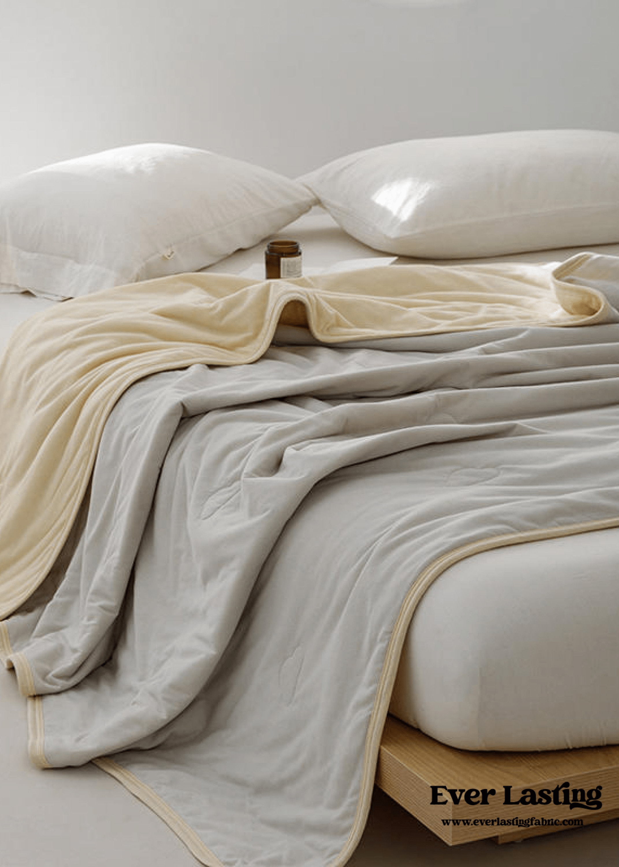 - Ever Lasting - DUO Pastel Cotton Blanket / Purple Yellow - Blankets - Ever Lasting