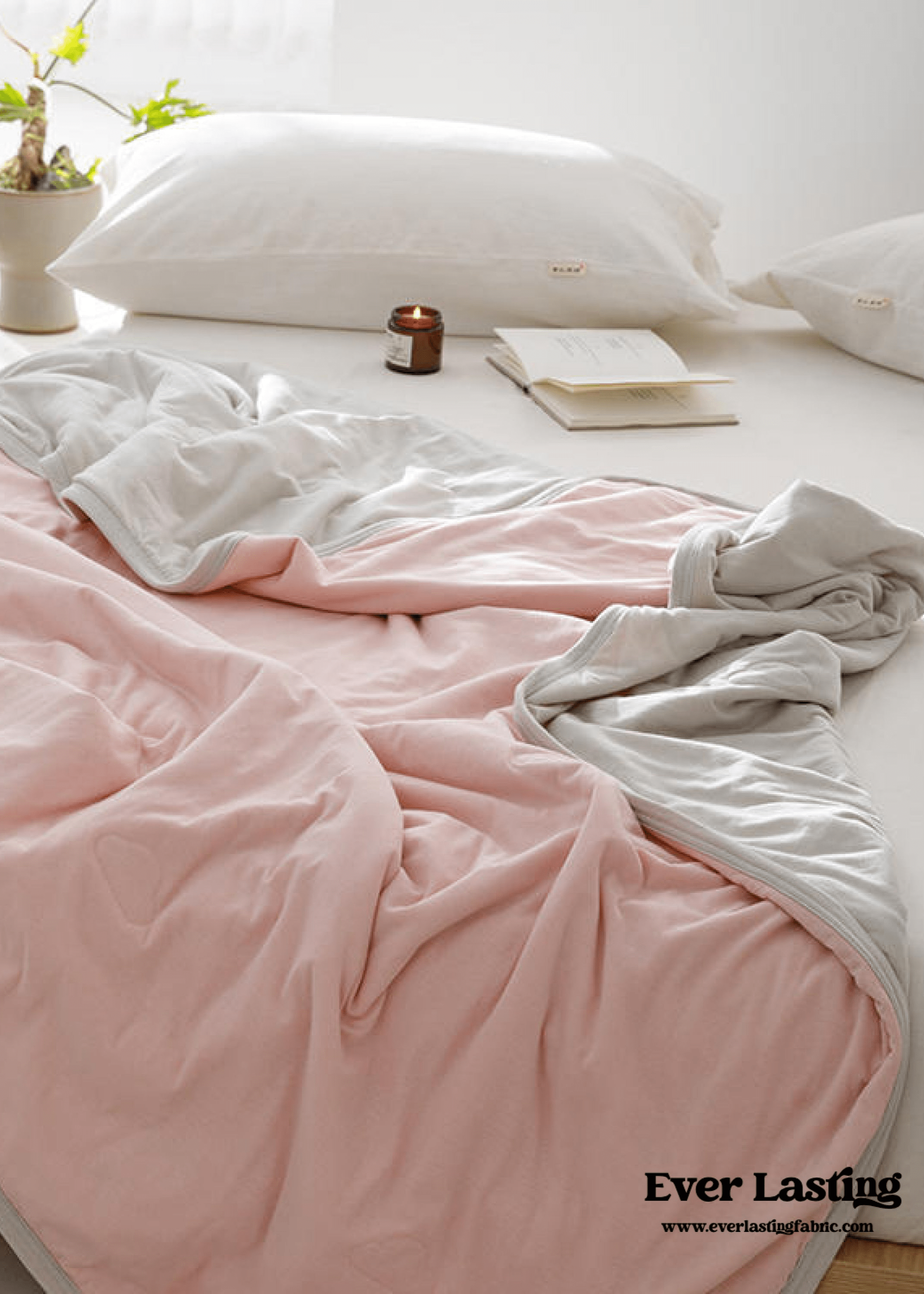 - Ever Lasting - DUO Pastel Cotton Blanket / Purple Yellow - Blankets - Ever Lasting