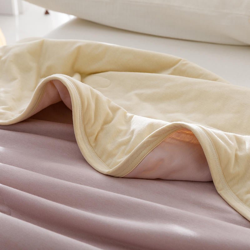 - Ever Lasting - DUO Pastel Cotton Blanket / Purple Yellow - Blankets - Ever Lasting