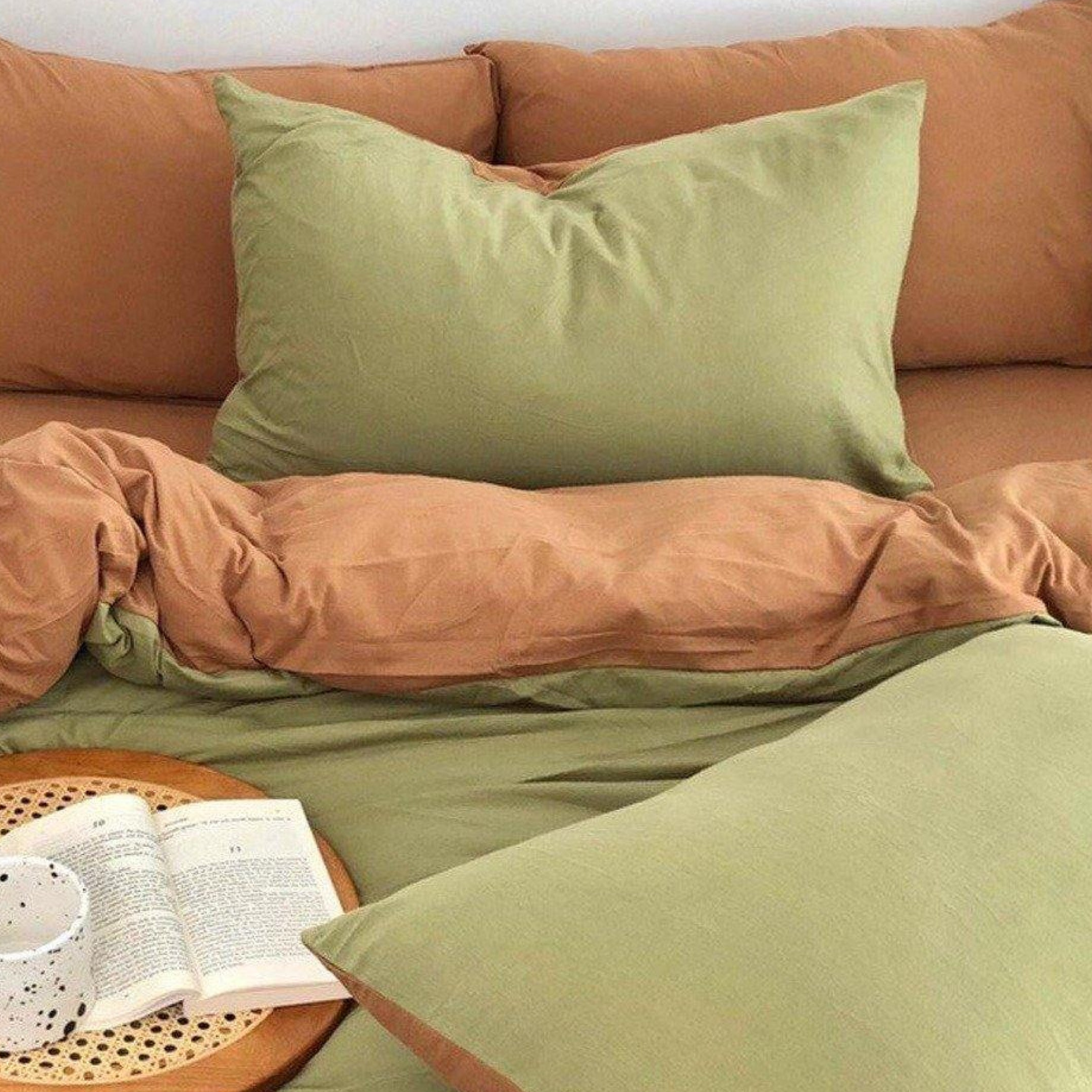 Duo Pillowcases / Pistachio Pillow Cases