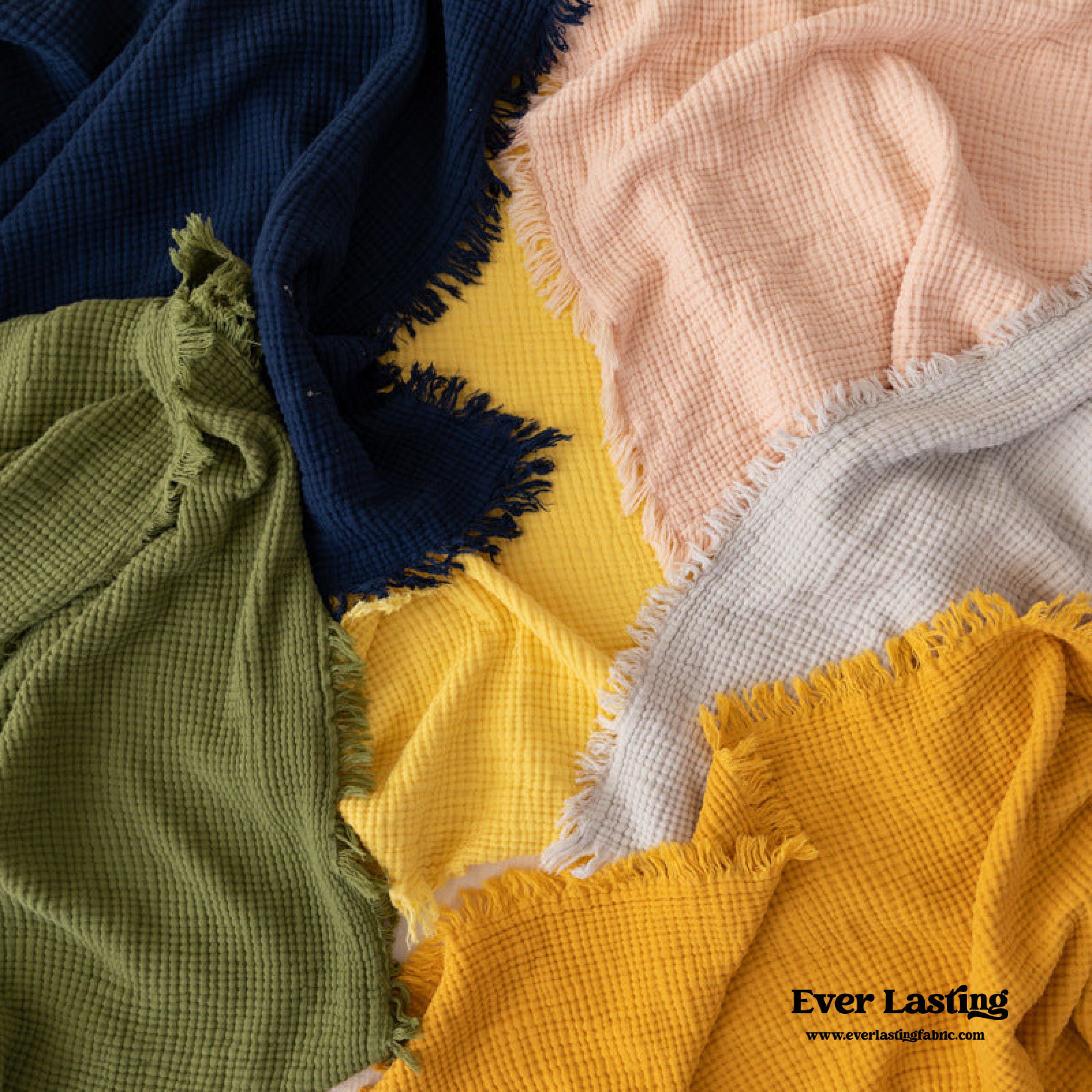 Earth Tone Cotton Blanket / Turmeric Yellow Blankets