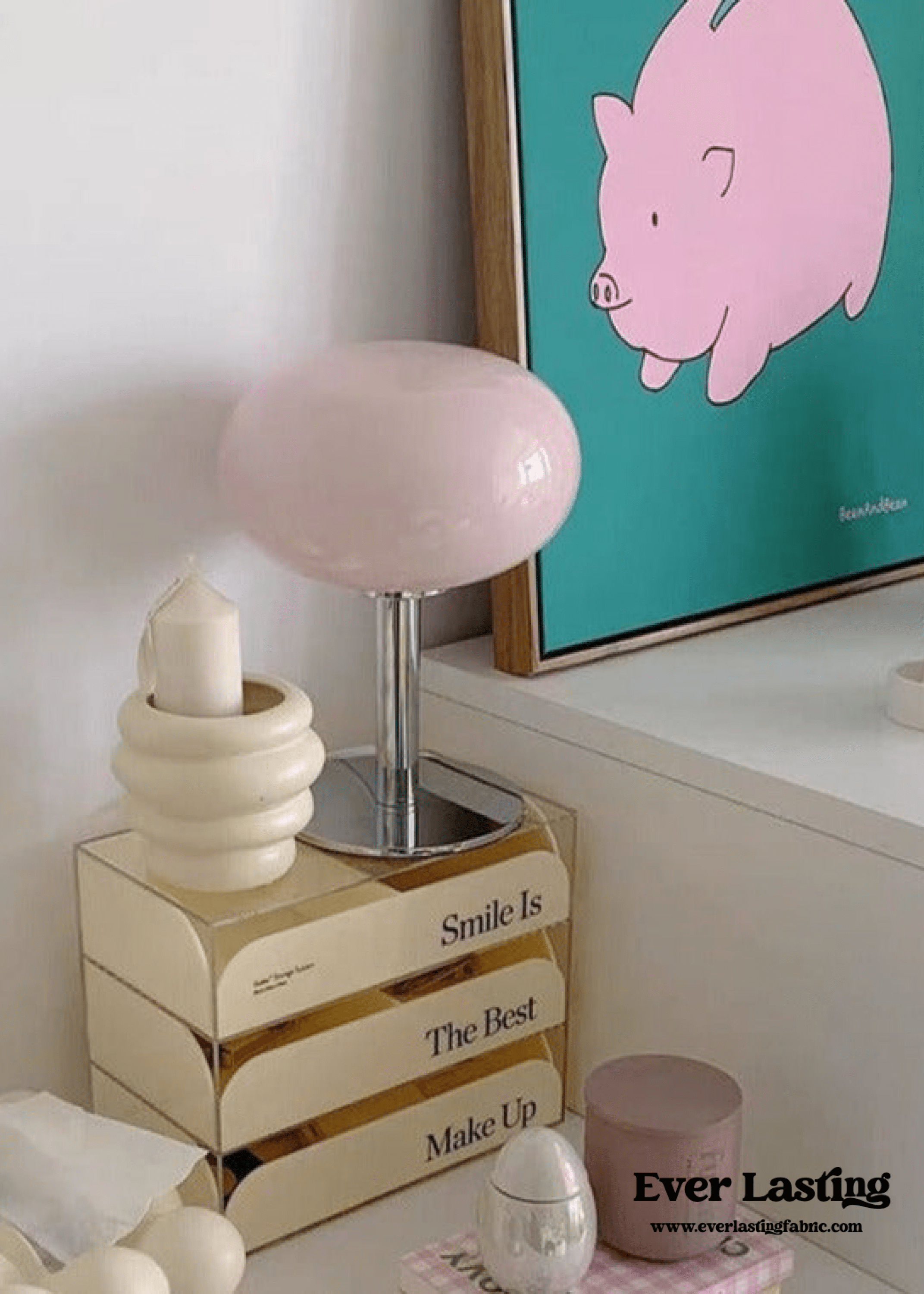 - Ever Lasting - Egg Glass Lamp / Pink - Light - Ever Lasting