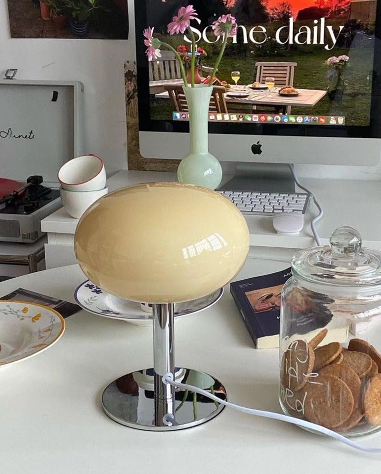 - Ever Lasting - Egg Glass Lamp / White - Light - Ever Lasting