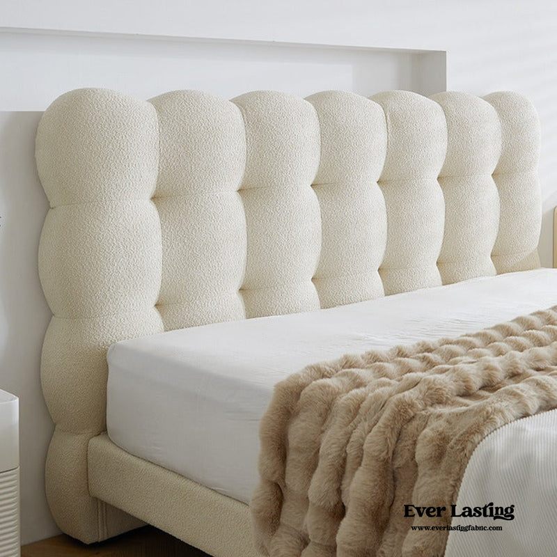 Elevated Marshmallow White Bed Frame
