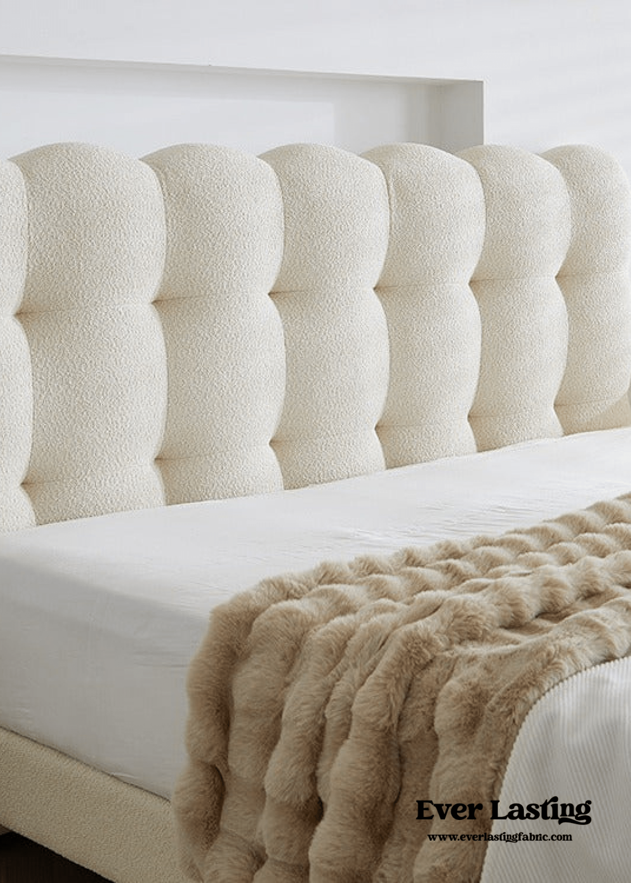 - Ever Lasting - Elevated Marshmallow White Bed Frame - Bed Frame - Ever Lasting