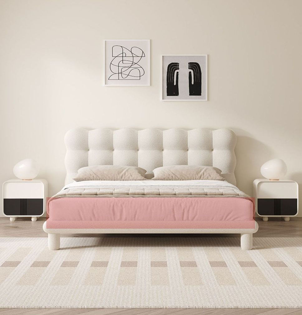 - Ever Lasting - Elevated Marshmallow White Bed Frame - Bed Frame - Ever Lasting