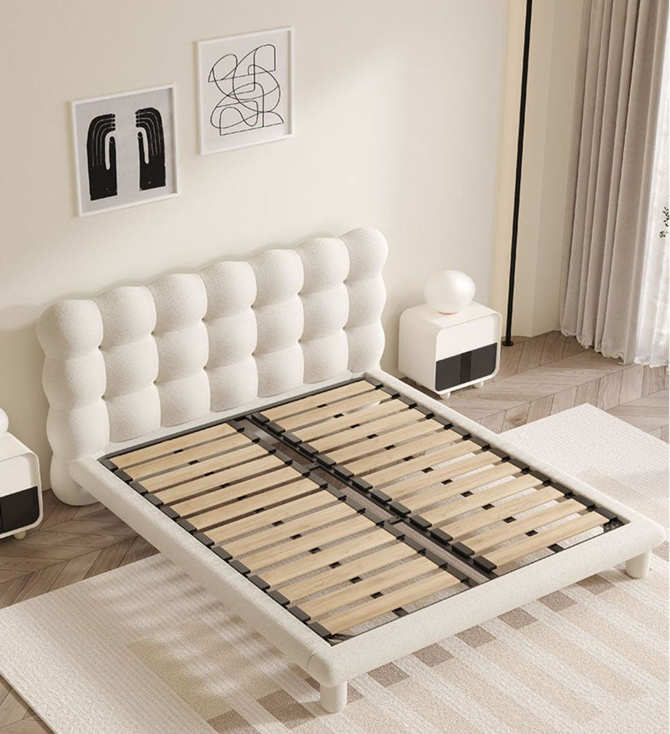 - Ever Lasting - Elevated Marshmallow White Bed Frame - Bed Frame - Ever Lasting