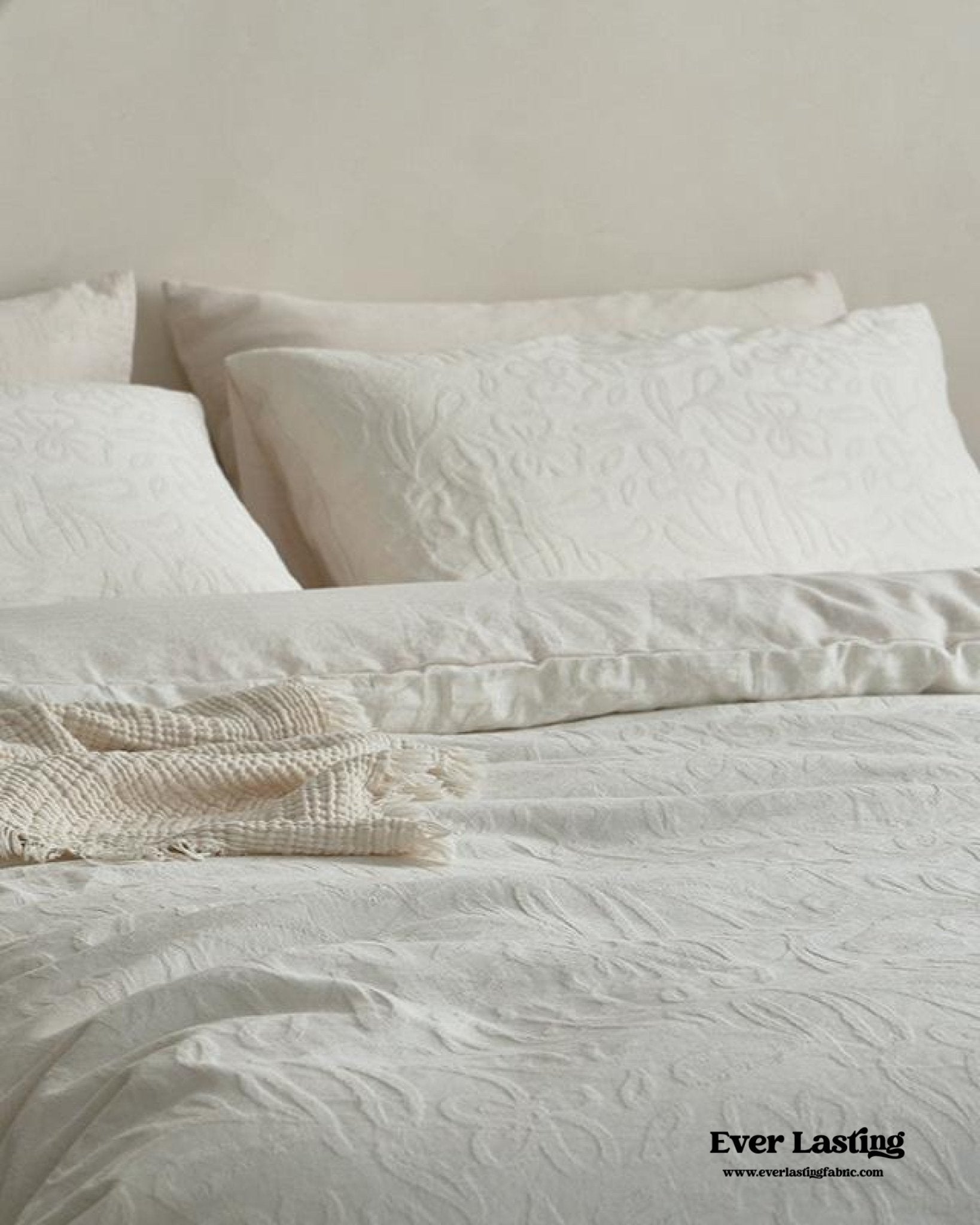 Elin Tencel Silky Jacquard Bedding Set / Bouquet - Ever Lasting