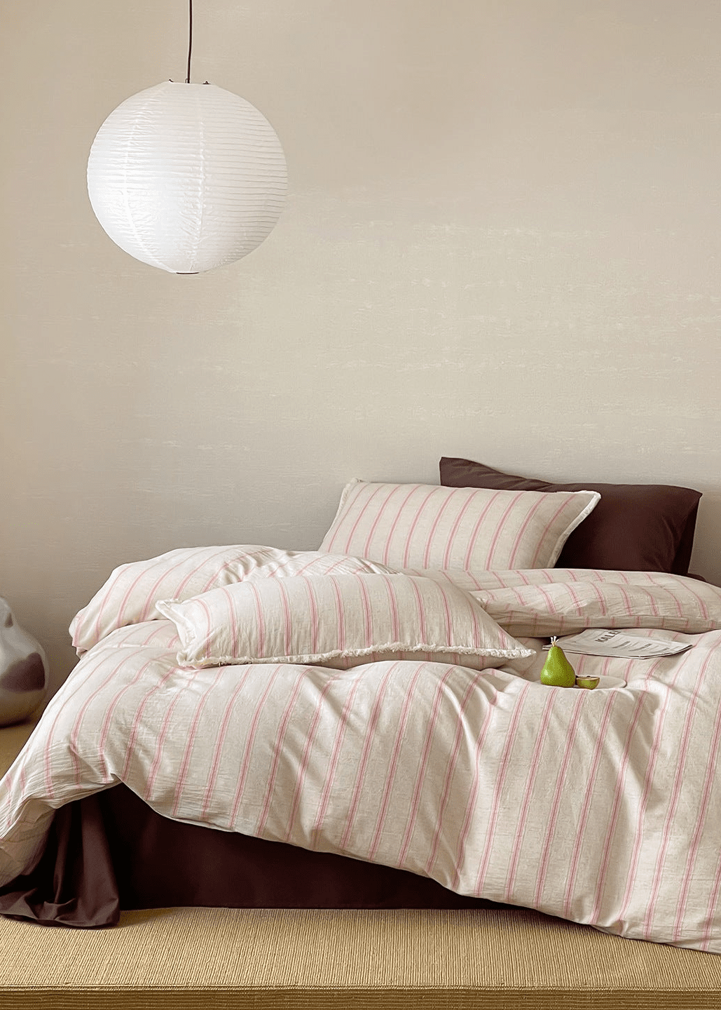 - Ever Lasting - Elina Striped Bedding Set / Black Stripes - Bedding Set - Ever Lasting