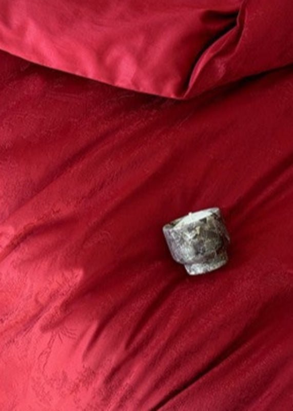 Elise French Lace Jacquard Satin Bedding Set / Beige - Ever Lasting