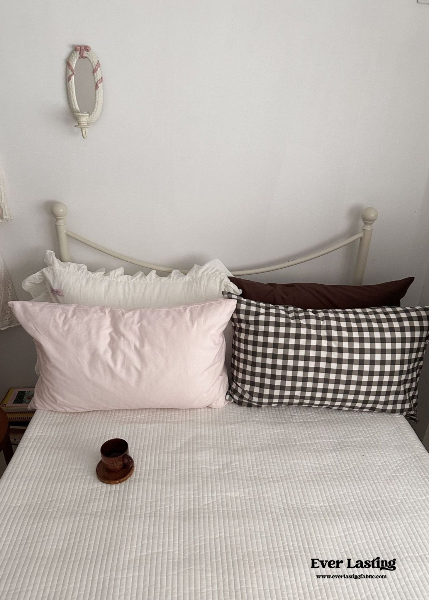 Ella Pure Cotton Pillowcases / Gingham - Ever Lasting