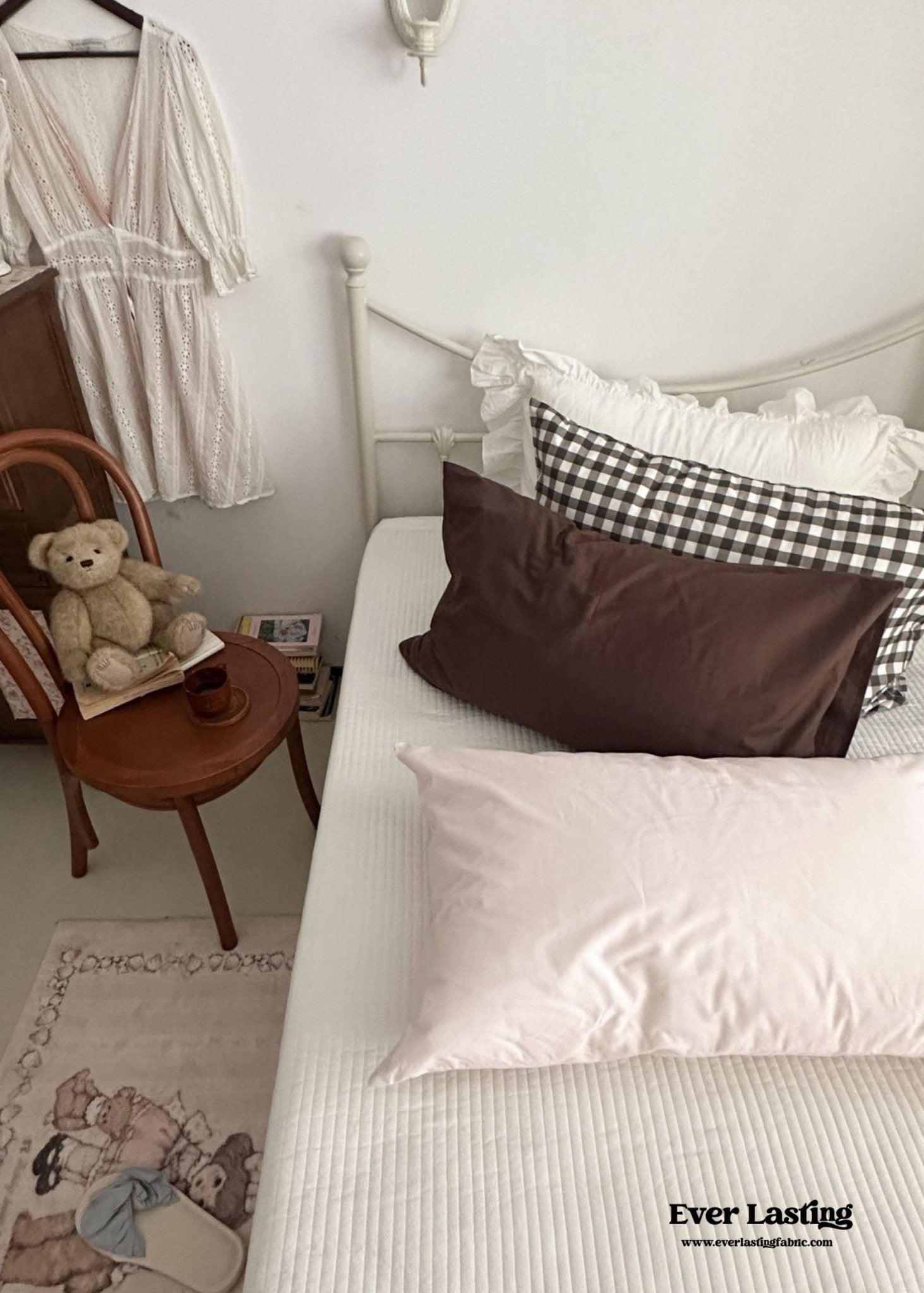 Ella Pure Cotton Pillowcases / Gingham - Ever Lasting