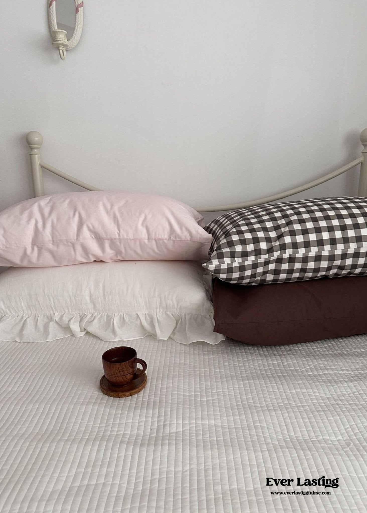 Ella Pure Cotton Pillowcases / Gingham - Ever Lasting