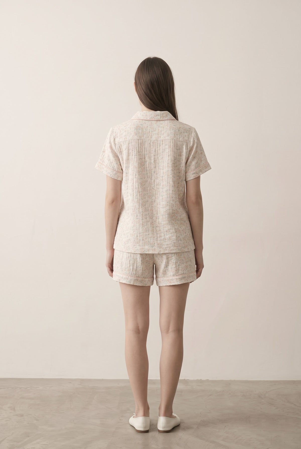 -Ever Lasting - Elle Vintage Inspired Floral Shorts Pajama Set -Pajamas -Ever Lasting