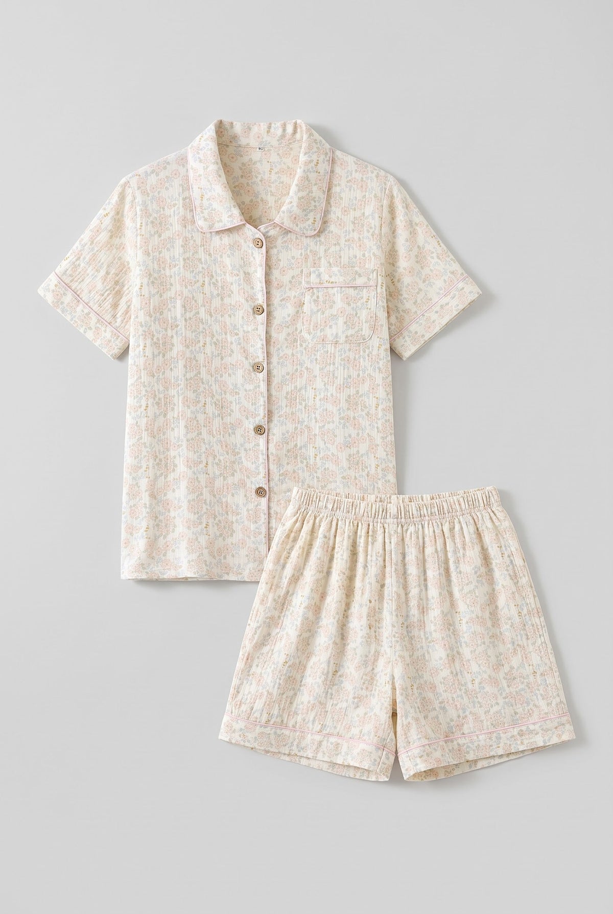 -Ever Lasting - Elle Vintage Inspired Floral Shorts Pajama Set -Pajamas -Ever Lasting