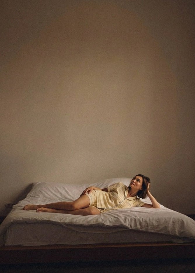 - Ever Lasting - Elle Vintage Inspired Gingham Shorts Pajama Set / Yellow - Pajamas - Ever Lasting