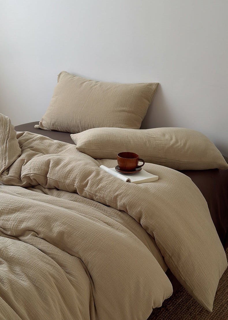 - Ever Lasting - Elliot Pure Cotton Bedding Set / Green - Bedding Set - Ever Lasting