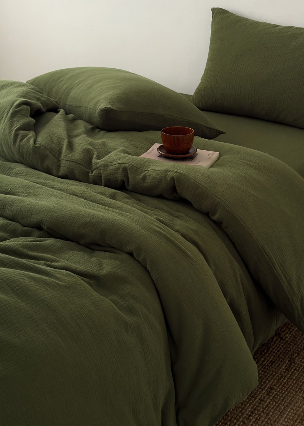 - Ever Lasting - Elliot Pure Cotton Bedding Set / Green - Bedding Set - Ever Lasting