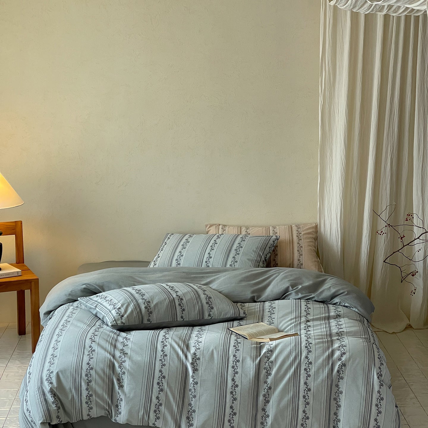-Ever Lasting - Eloise Jacquard Bedding Set / Beige -Bedding Set -Ever Lasting