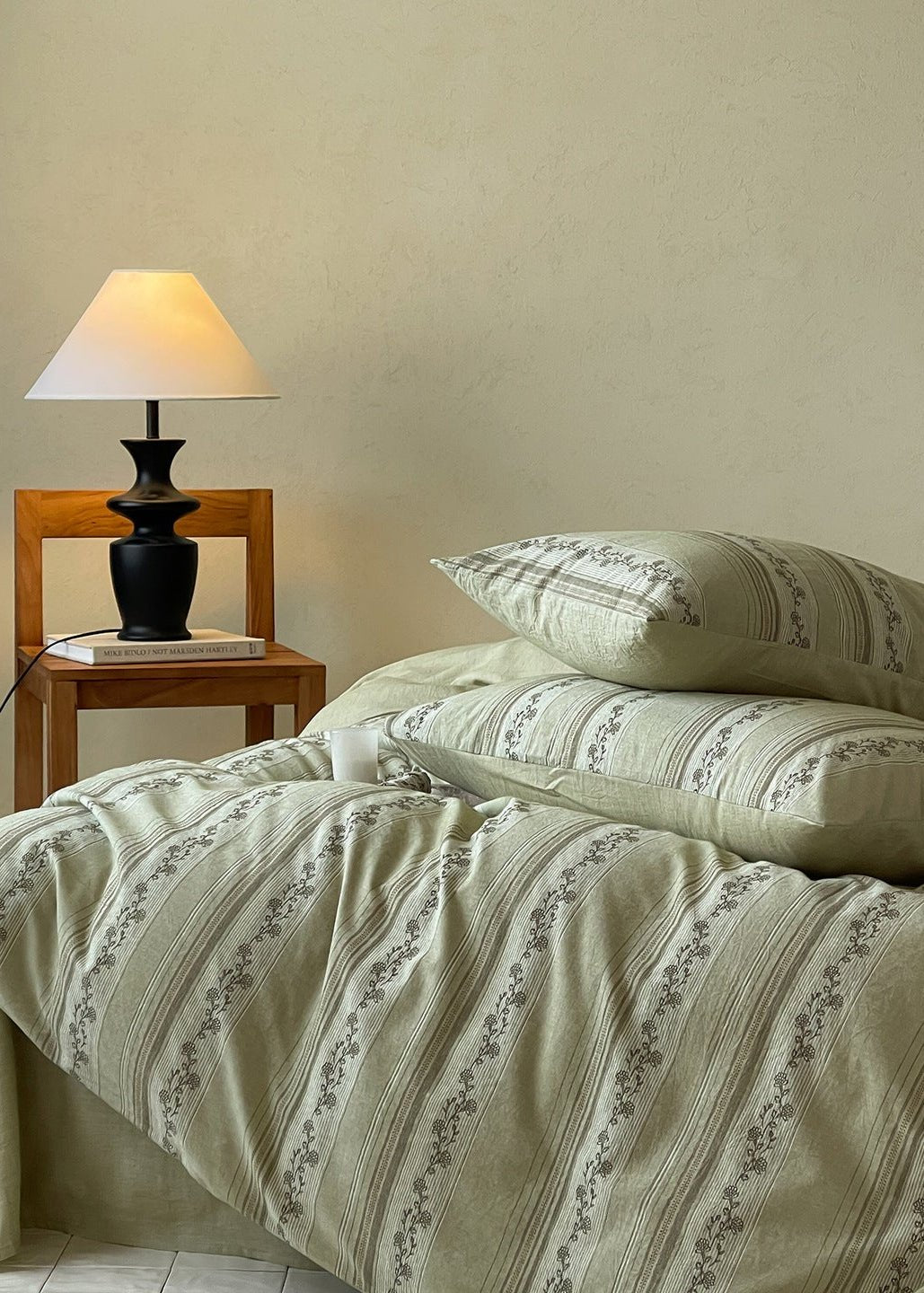 -Ever Lasting - Eloise Jacquard Bedding Set / Beige -Bedding Set -Ever Lasting