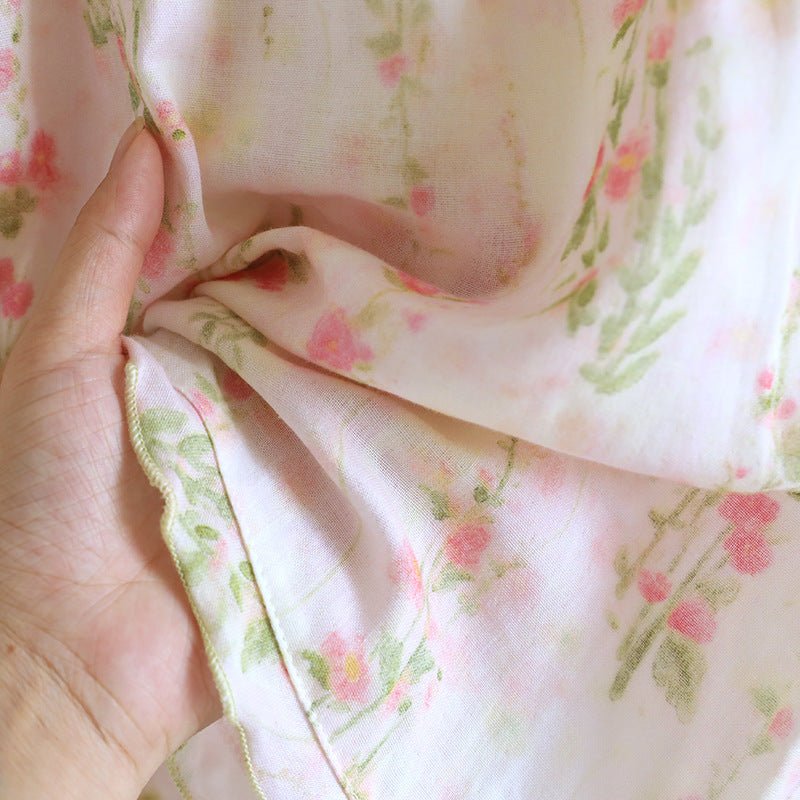 -Ever Lasting - Elunet Shorts & Long-Pant Floral Pajama Set / Pink -Pajamas -Ever Lasting