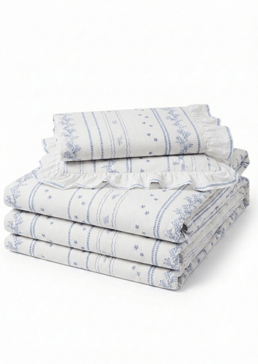- Ever Lasting - Embroidered French Lace Ruffle Duvet Cover (Nordstrom) - Duvet Cover - Ever Lasting
