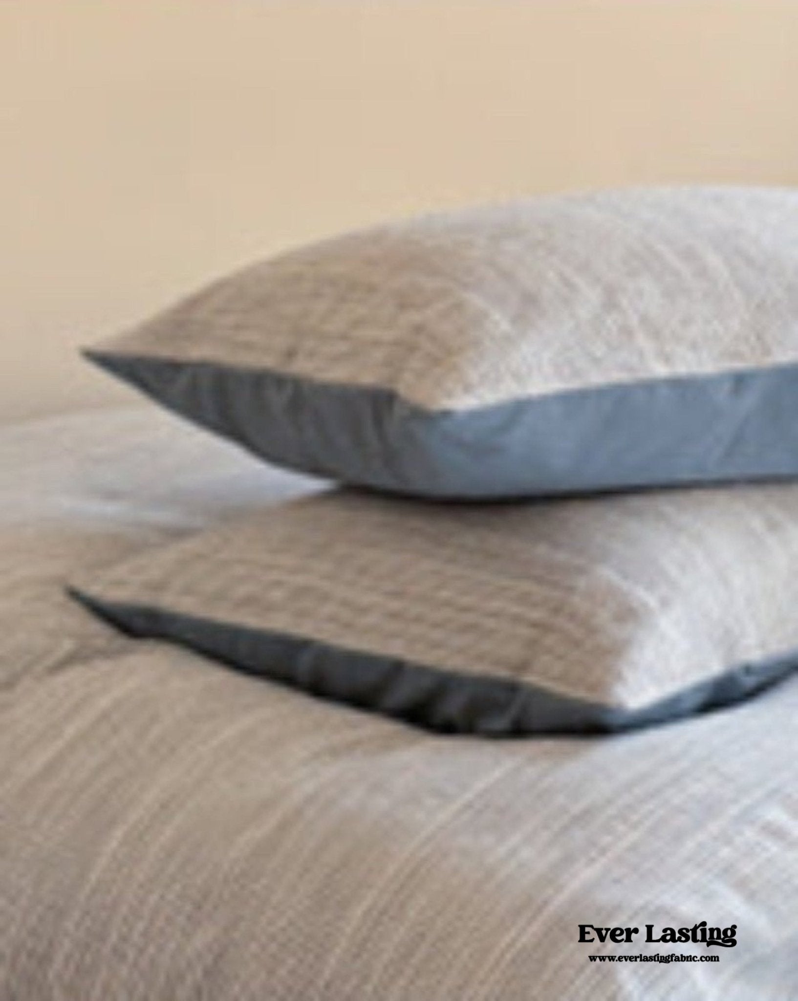 Emma Duo Striped Jacquard Bedding Set / Brown - Ever Lasting