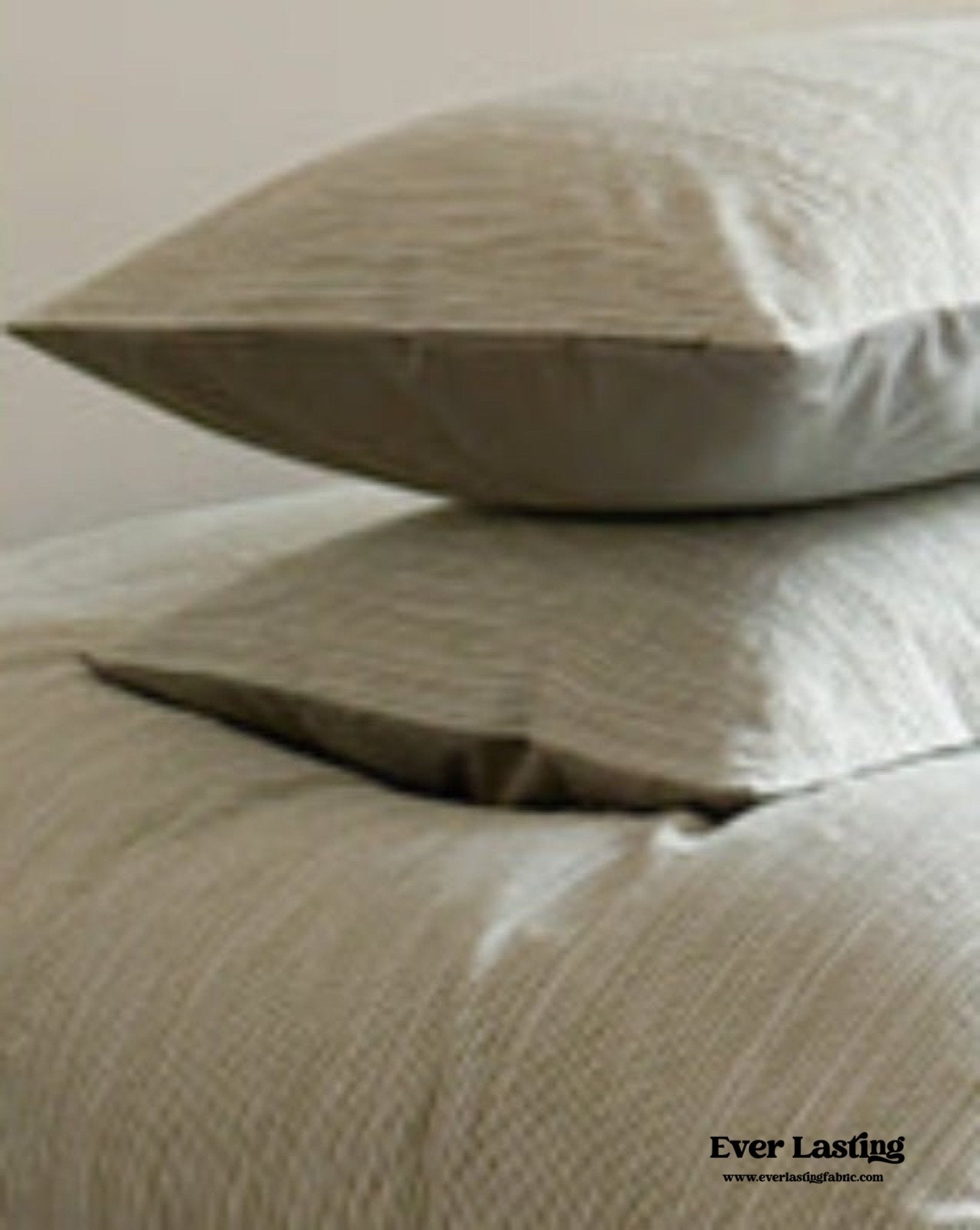 Emma Duo Striped Jacquard Bedding Set / Brown - Ever Lasting