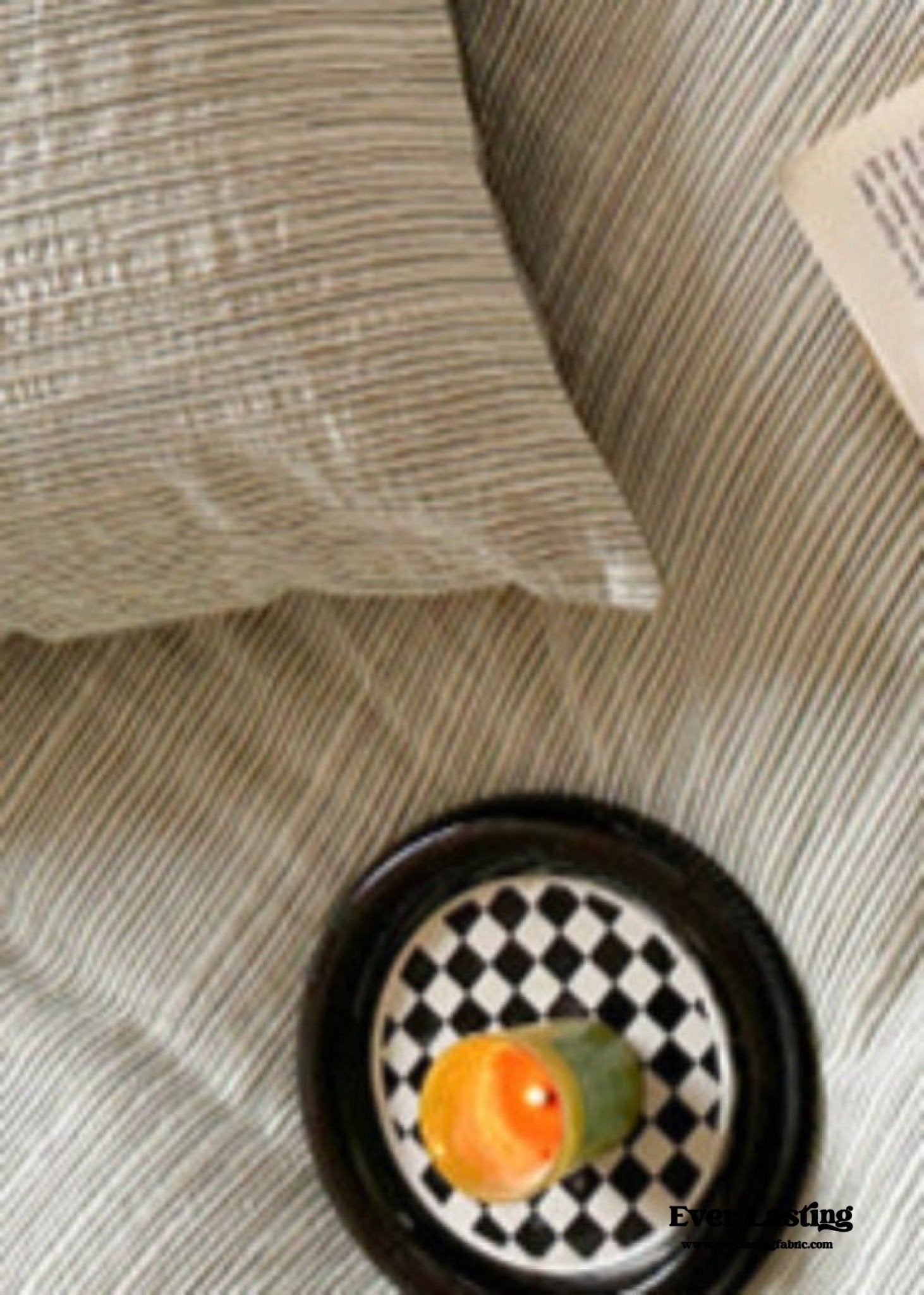 Emma Duo Striped Jacquard Bedding Set / Cream - Ever Lasting