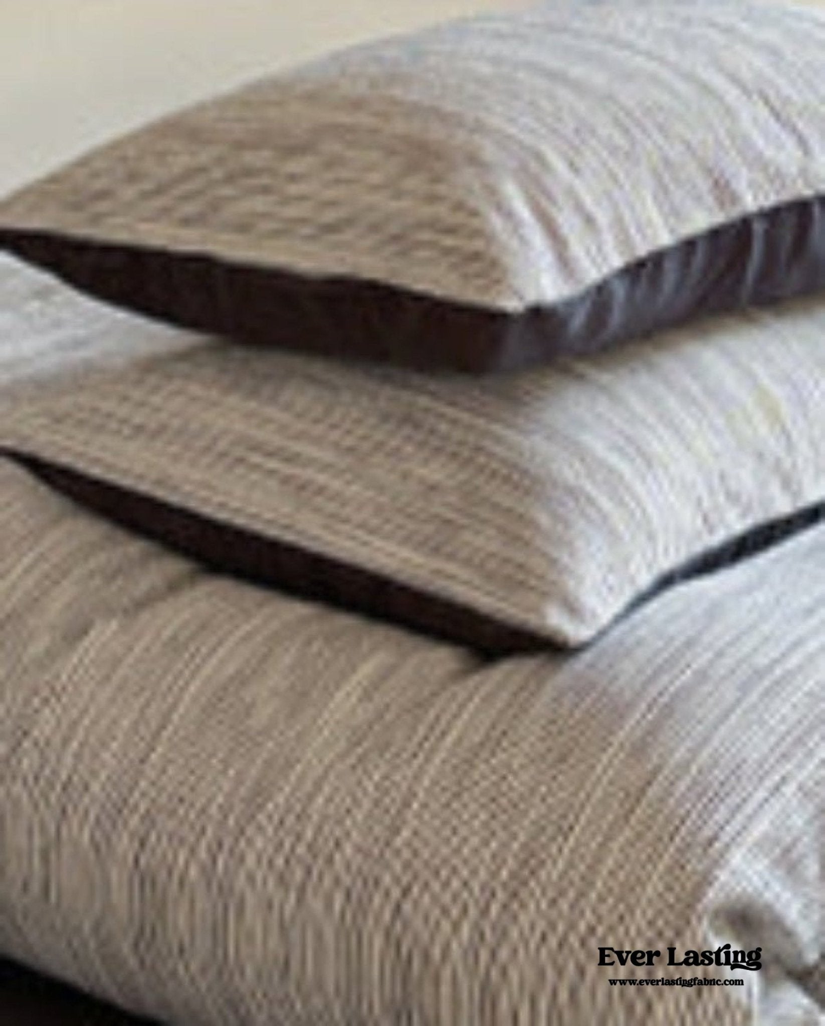 Emma Duo Striped Jacquard Bedding Set / Cream - Ever Lasting
