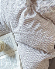 Emma Duo Striped Jacquard Bedding Set / Light Pink - Ever Lasting