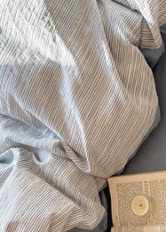 Emma Duo Striped Jacquard Bedding Set / Light Pink - Ever Lasting