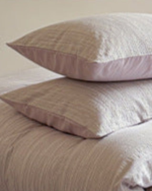 Emma Duo Striped Jacquard Bedding Set / Light Pink - Ever Lasting