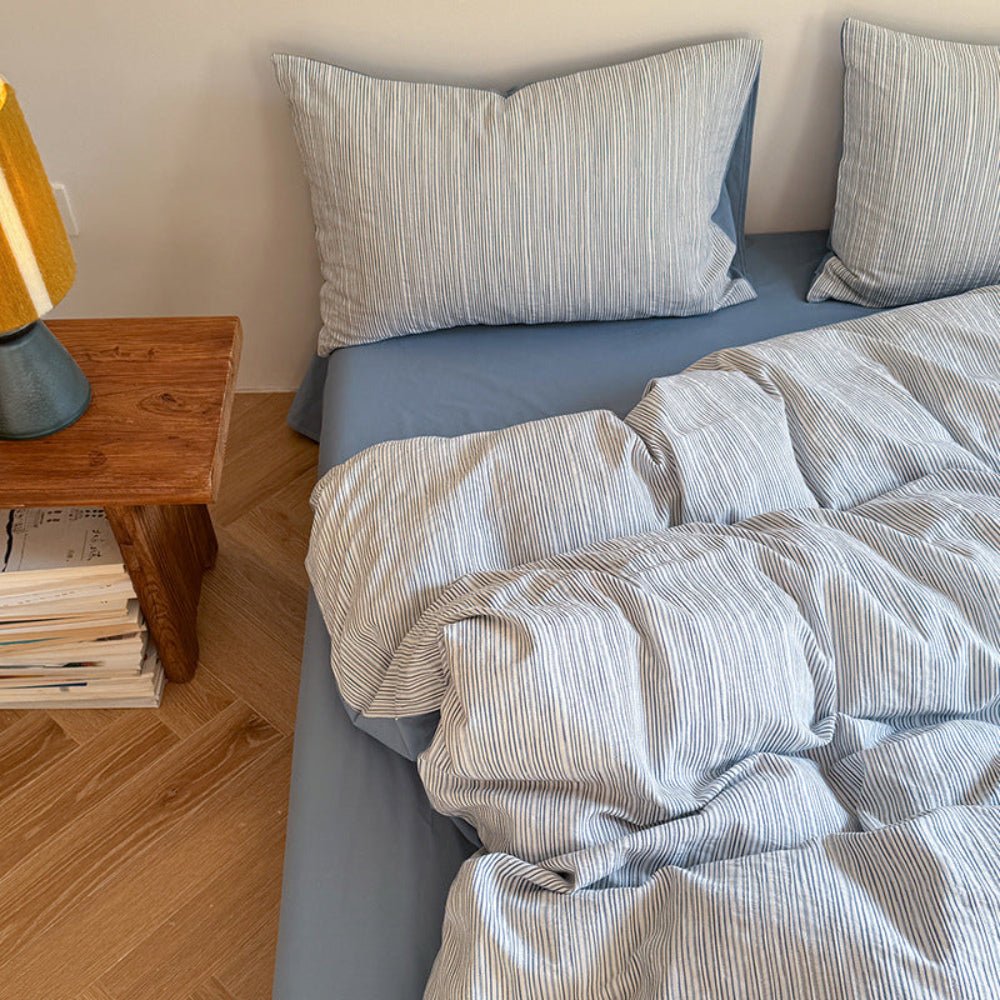 Emma Duo Striped Jacquard Bedding Set / Light Pink - Ever Lasting