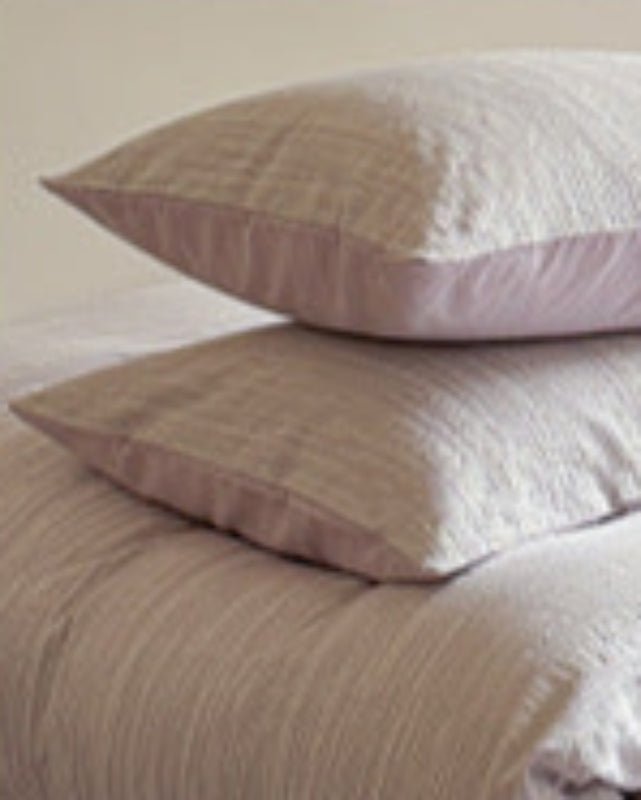 Emma Duo Striped Jacquard Bedding Set / Light Pink - Ever Lasting