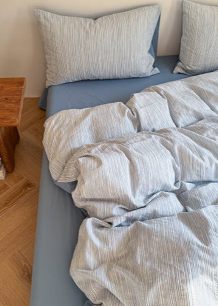 Emma Duo Striped Jacquard Bedding Set / Light Pink - Ever Lasting