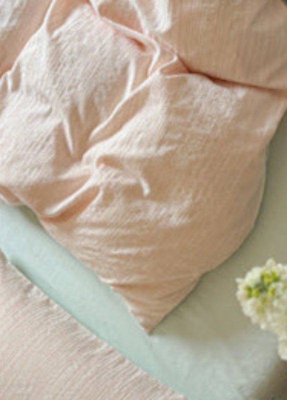 Emma Duo Striped Jacquard Bedding Set / Light Pink - Ever Lasting