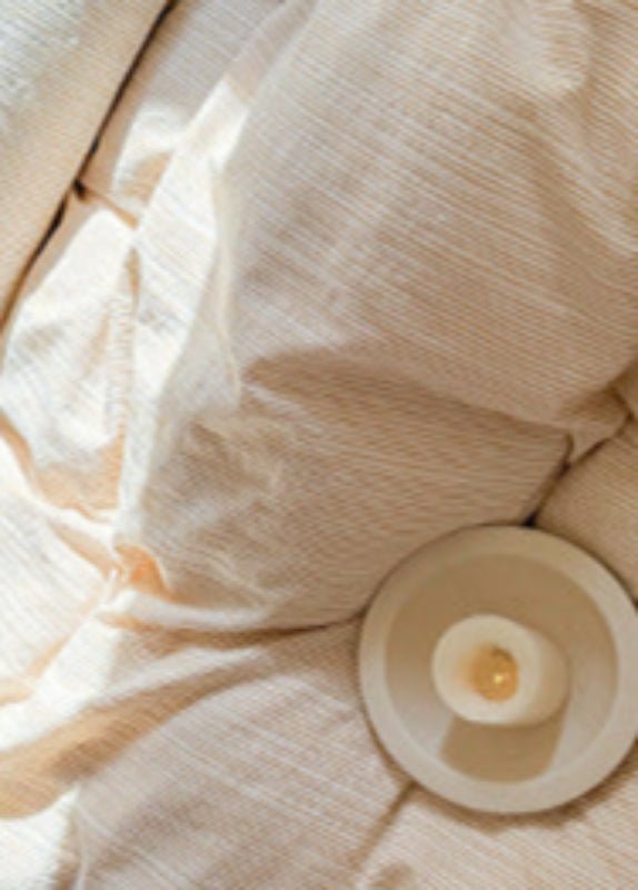 Emma Duo Striped Jacquard Bedding Set / Light Pink - Ever Lasting