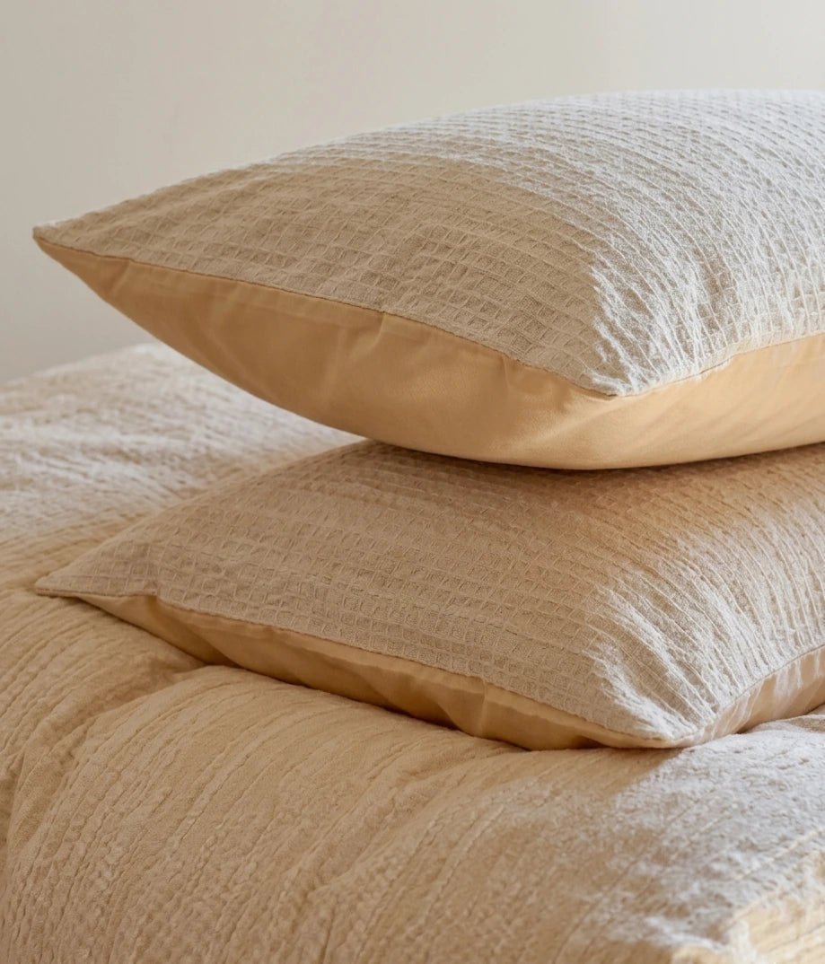 -Ever Lasting - Emma Duo Striped Jacquard Bedding Set / Light Pink -Bedding Set -Ever Lasting