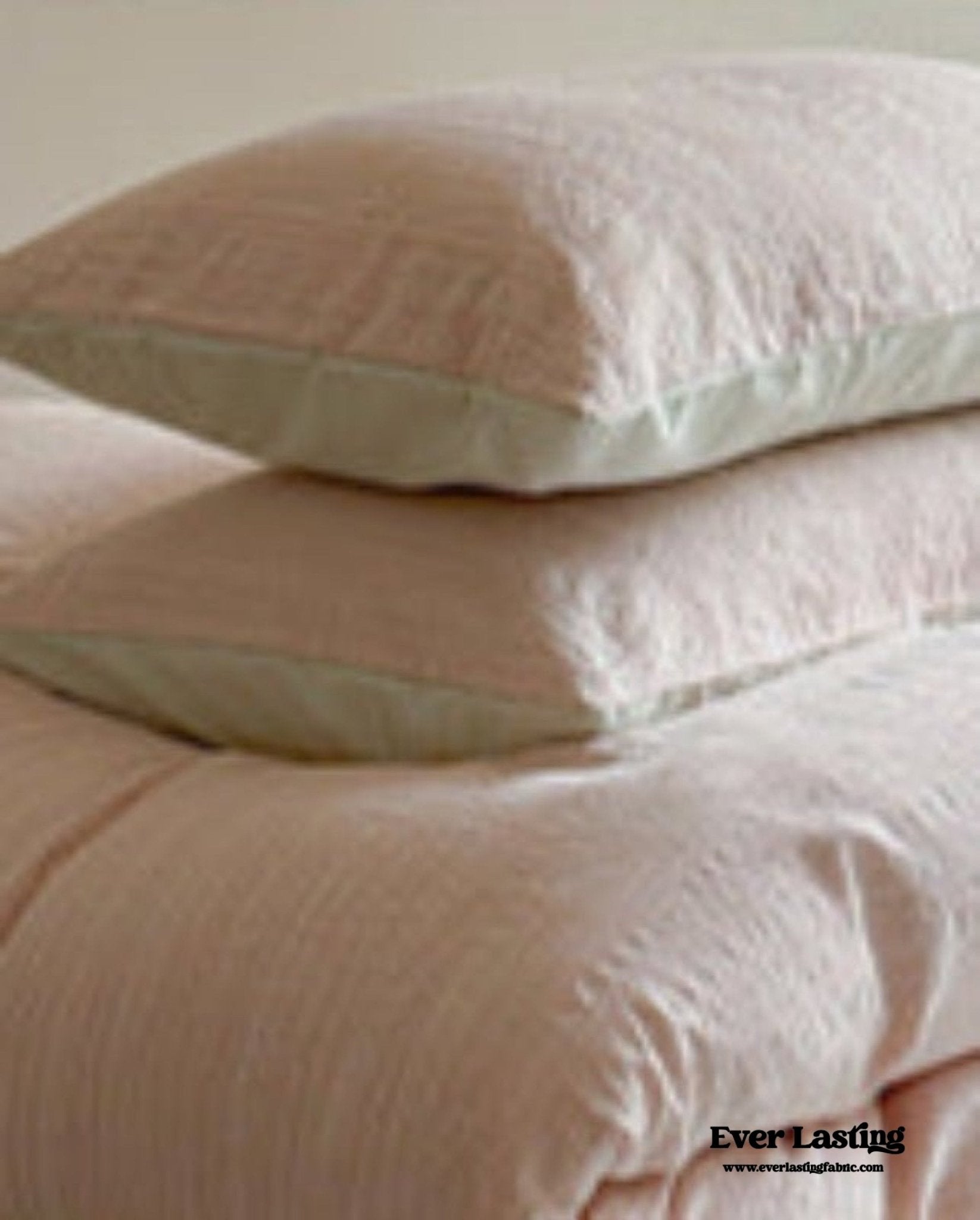 Emma Duo Striped Jacquard Bedding Set / Pink - Ever Lasting