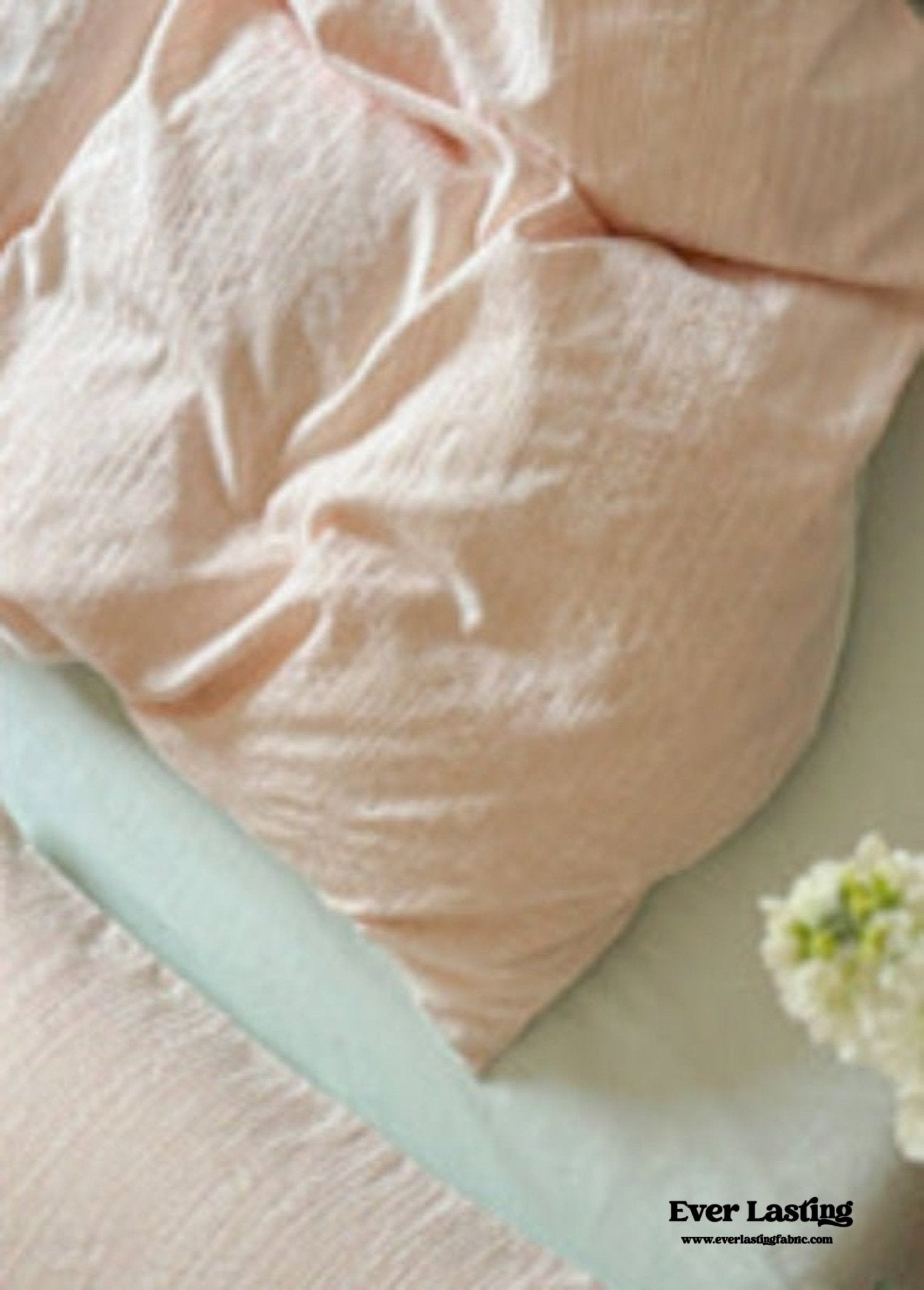 Emma Duo Striped Jacquard Bedding Set / Pink - Ever Lasting