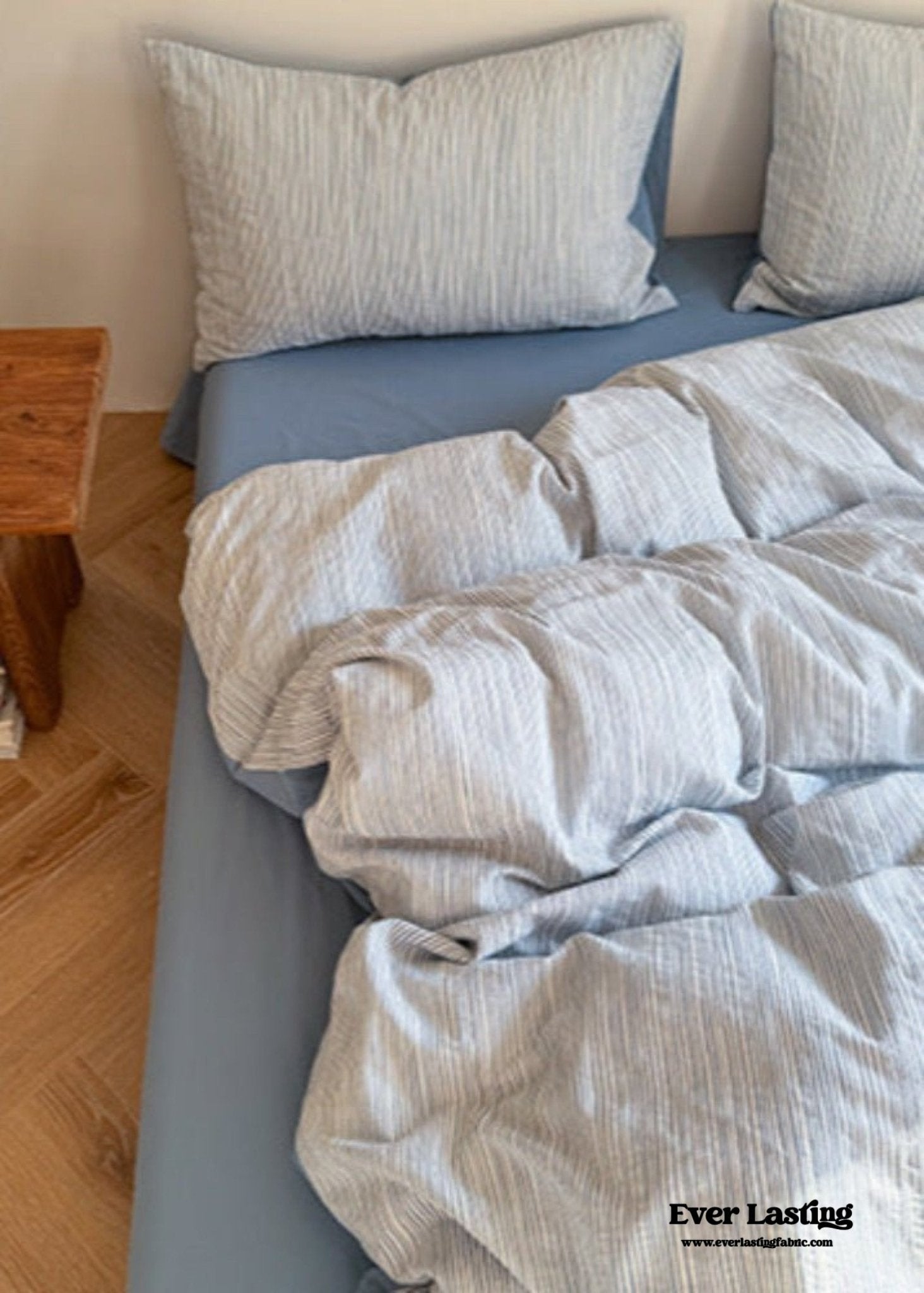 Emma Duo Striped Jacquard Bedding Set / Pink - Ever Lasting