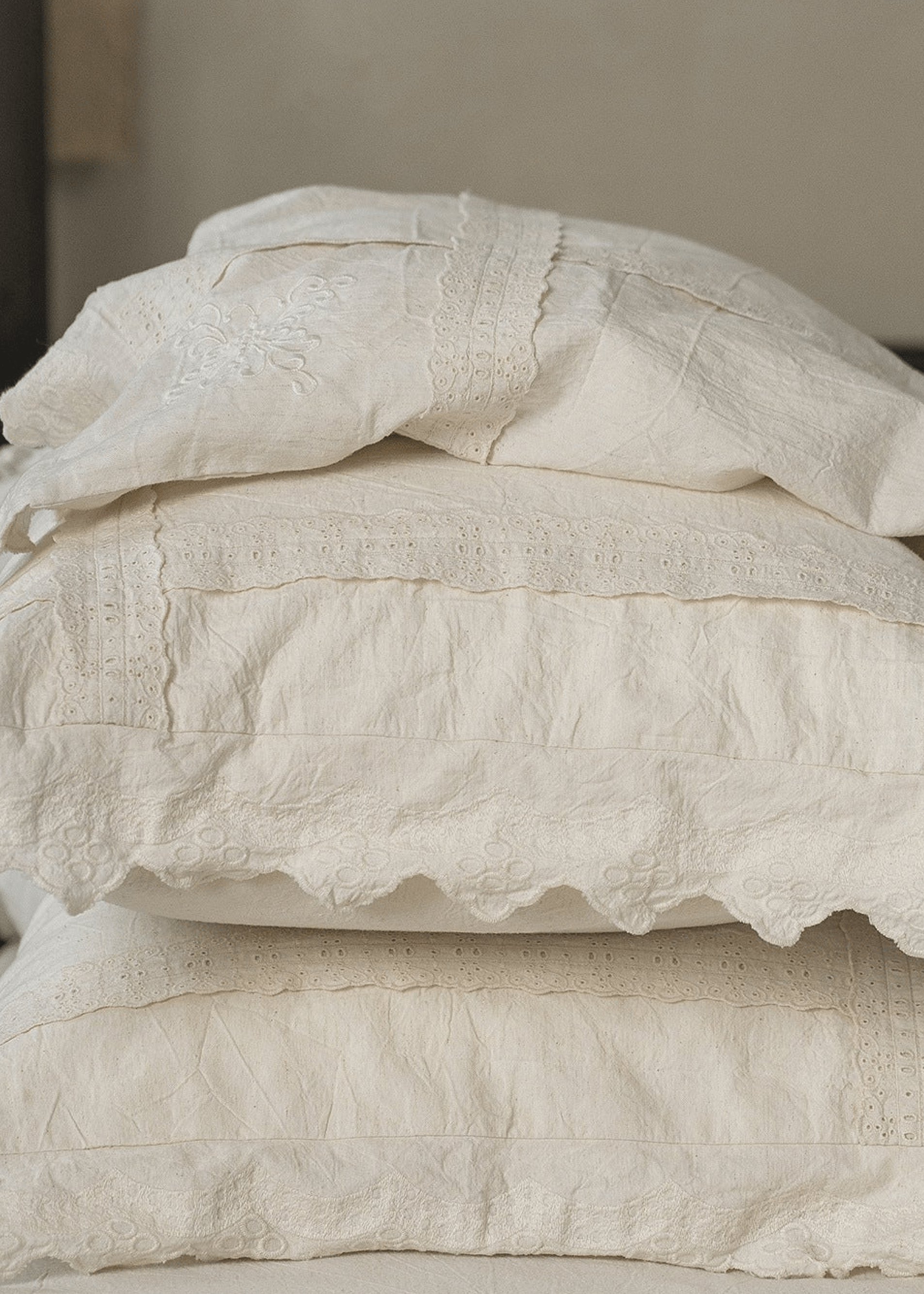 - Ever Lasting - Esme French Linen Cotton Embroidered Floral Bedding Bundle - Bedding Bundle - Ever Lasting