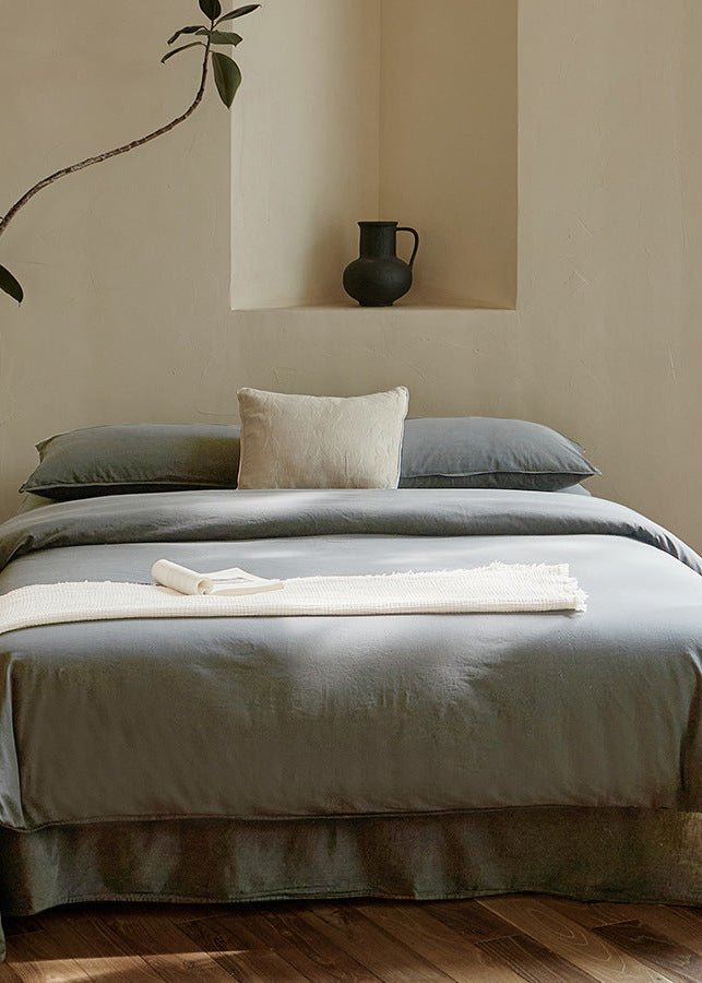 - Ever Lasting - Ethan Minimalist Bedding Set / Gray - Bedding Set - Ever Lasting