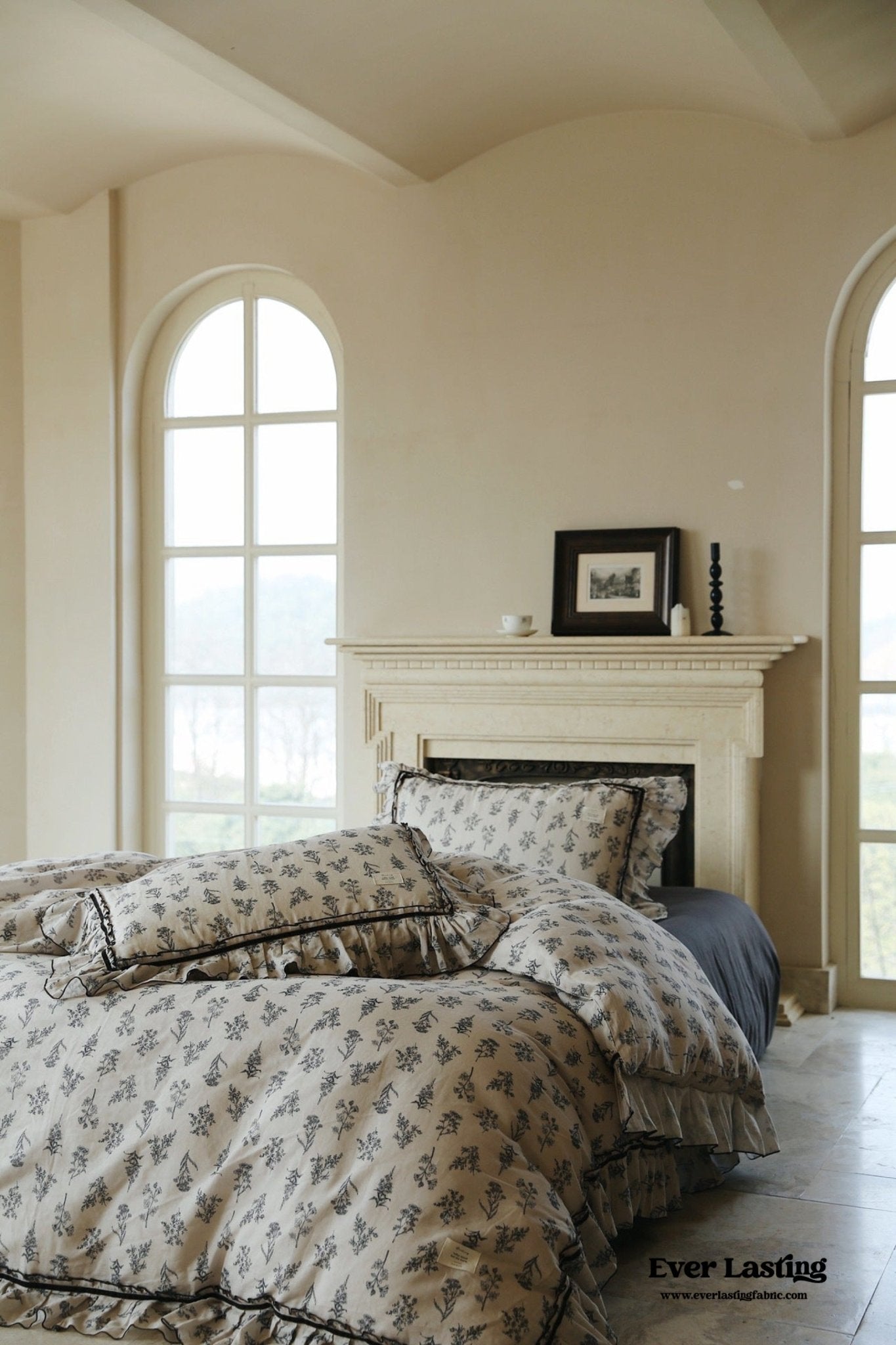 Evelina Baroque Vintage Floral Bedding Bundle - Ever Lasting