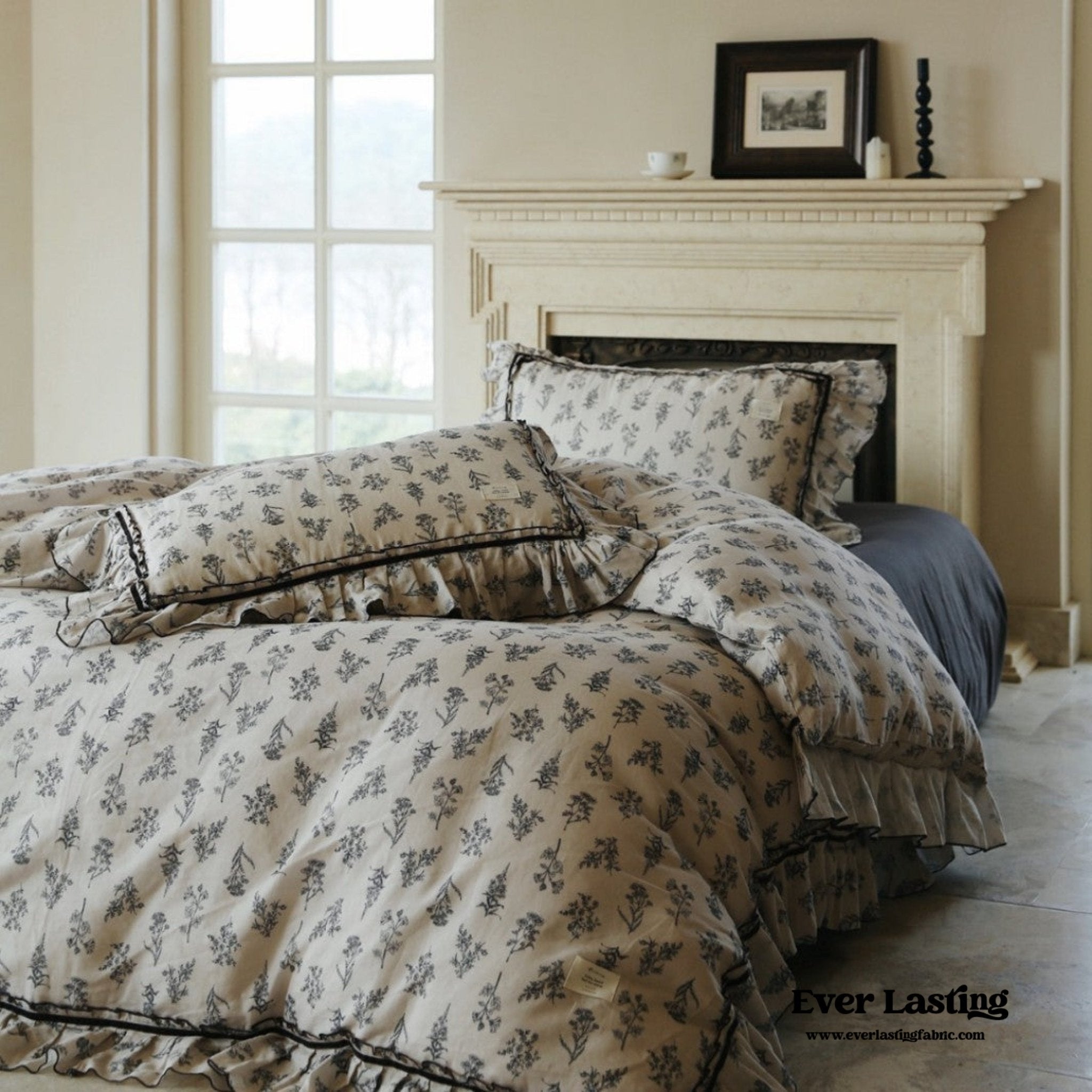 Evelina Baroque Vintage Floral Bedding Set - Ever Lasting