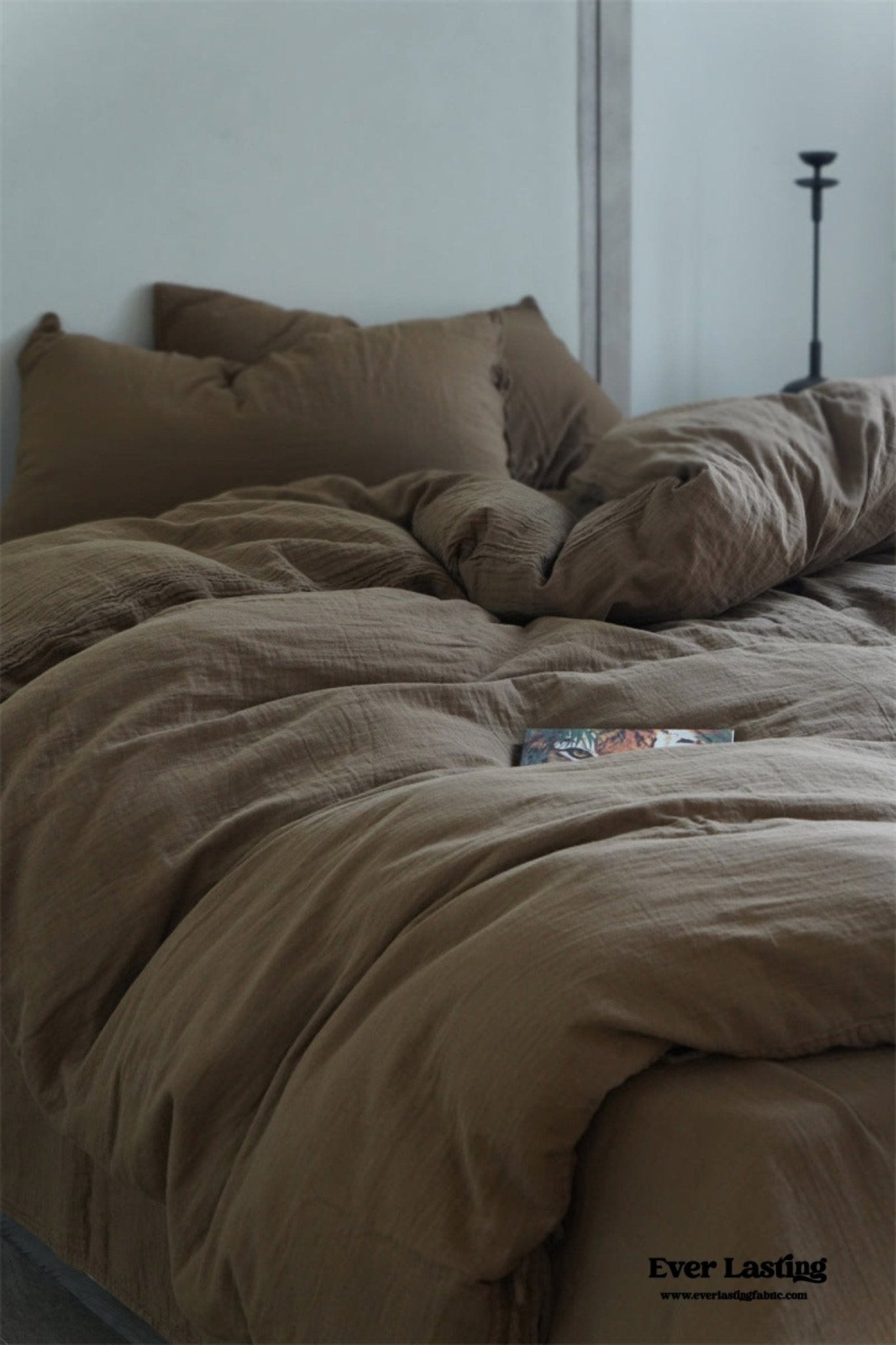 Evelyn Retro Double Gauze Bedding Set / Beige Brown - Ever Lasting