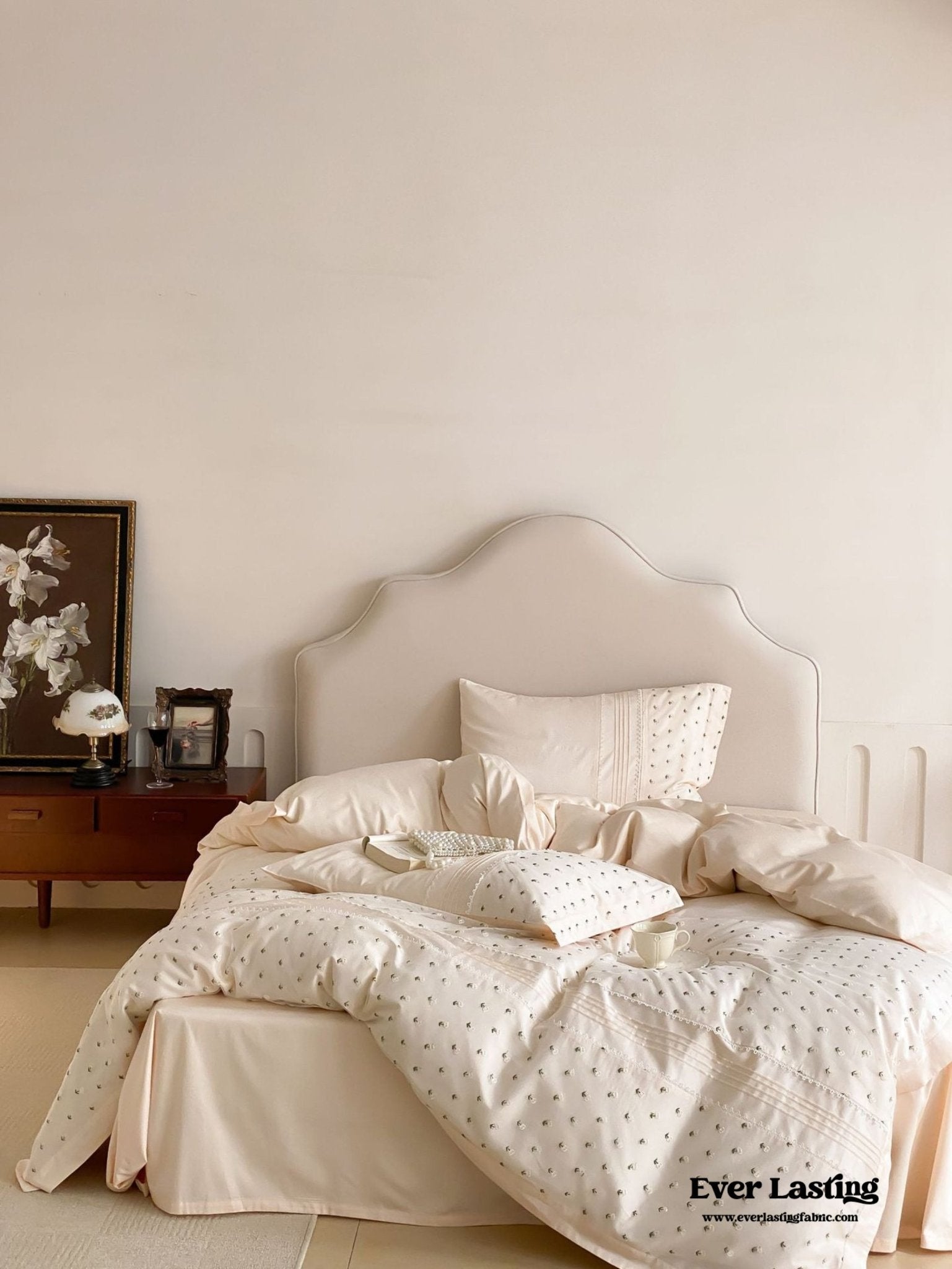 Floral Hand Embroidered Bedding Set - Ever Lasting