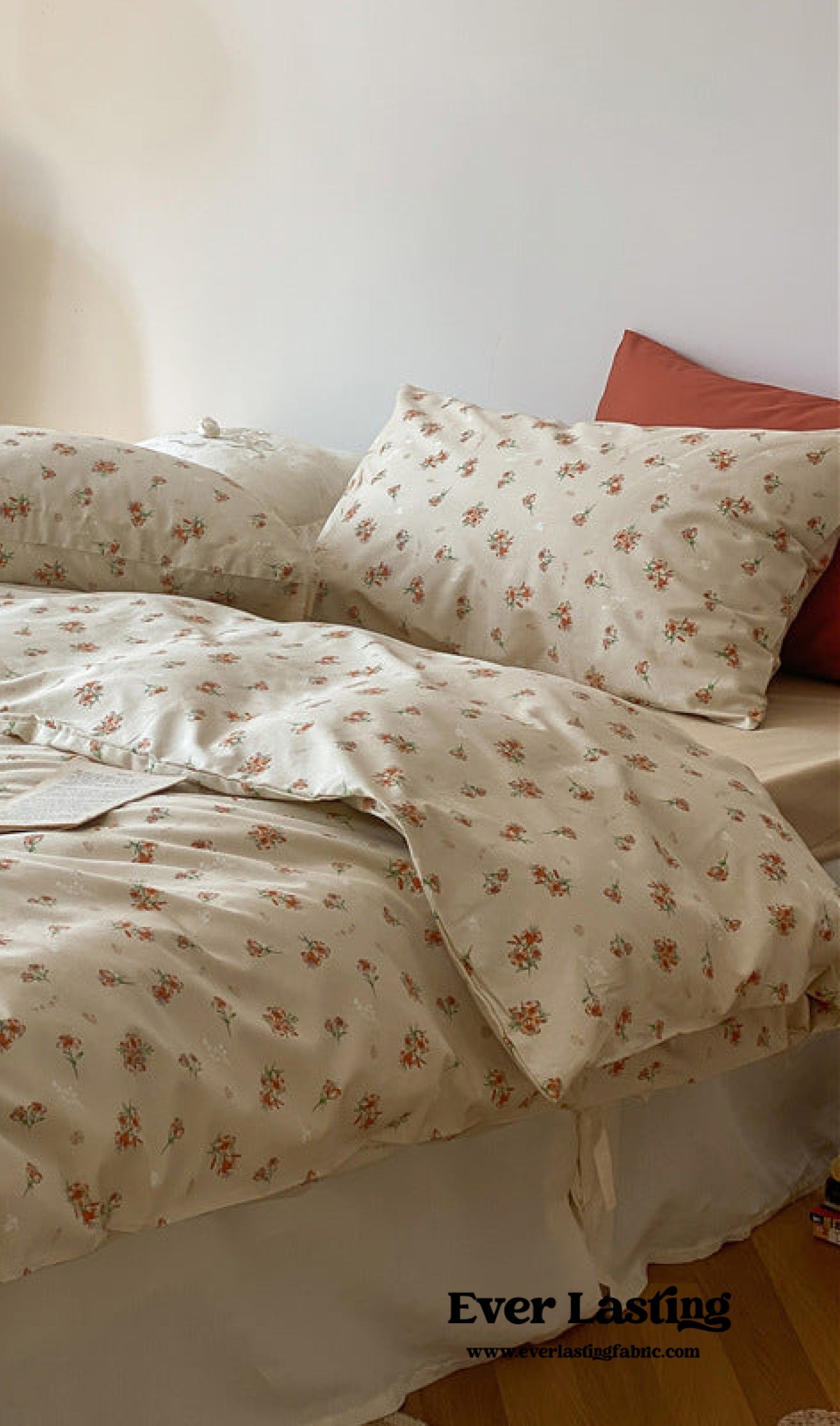 - Ever Lasting - Floral Small Room Bedding Set / Blue - Bedding Set - Ever Lasting