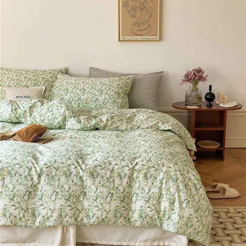 - Ever Lasting - Floral Small Room Bedding Set / Blue - Bedding Set - Ever Lasting